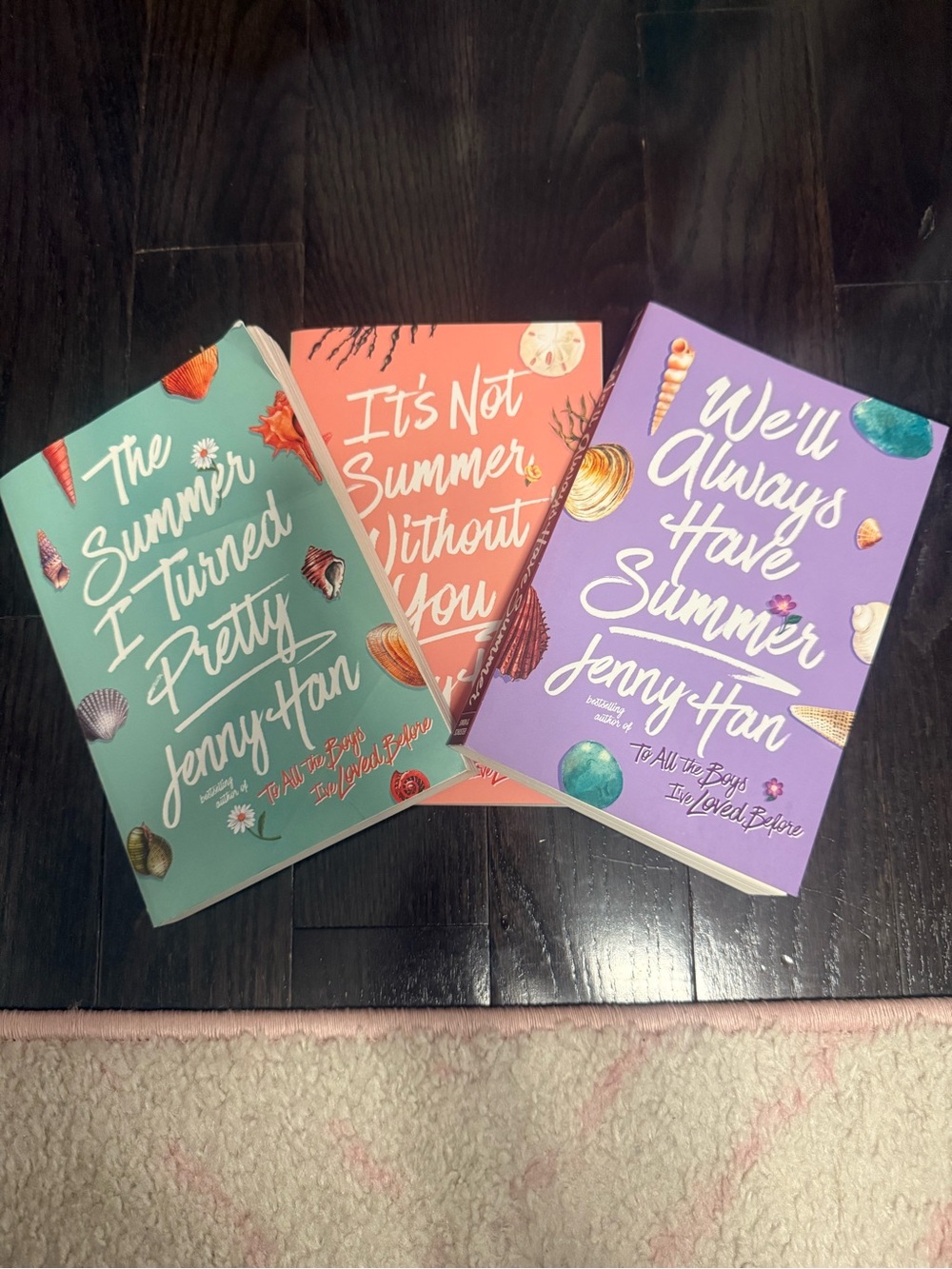 Jenny Han To All the Boys Trilogy - Mint, Coral, Purple Covers